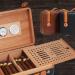 Cigar Box Humidors Barware Cigar Box Leather Cigar Box Portable Cigar Box Cigar Cigar Box Portable Cigar Box Snow Box High-end Smoking Cigar Storage Box Woven Leather Pattern Cooking & Dining 24*21.5*6.3cm Black - Buy Online on GoSupps.com