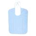 Adult Bib Elderly Waterproof Bib Adult Mealtime Saliva Towel Dining Apron Clothes Protector for Bedridden Inconvenient People(Light Blue M)