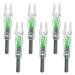 Reikawa New Lighted Nocks for Arrows with .244 Inside Diameter Nock Turn on Automatically When Shot,6 Pack green