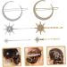 minkissy 2 Sets Silver Star Hair Clips Snowflake Star Hair Clip Star Hair Accessories Moon Hair Accessories Silver Star Hair Pins Hair Jewelry Moon Hair Clip Hairpin Vintage Alloy - Buy Online on GoSupps.com