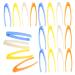 Toyvian 20pcs Plastic Tweezers for Kids Emergency Kit Accessories Child Short Hair Plastic Tweezers Kids Tweezers