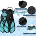 5-in-1 Professional Snorkeling Gear Set - Blue, L/XL Size (Adults 9-13) | Mask Fins Snorkel for Scuba Diving, Swimming - Anti-Fog Tempered Glass - Buy Online on GoSupps.com
