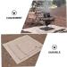 Yardenfun 1pc BBQ Fire Mat Outdoor Mat Camping BBQ Fireproof Cushion Mat Protection Decorate 80x80cm Light Yellow - Buy Online on GoSupps.com
