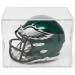 The Original BALLQUBE Mini Football Helmet Display Case - 7 Inch Crystal Clear Display Holder That Fits All Models of Miniature Football Helmets Goalie Masks and Other Small Sports Gear