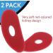 Soft Rib Tool Pack of 2 for Pottery & Clay - Red Shaping Tool for Sculpting & Smoothing Clay Surfaces - Buy Online on GoSupps.com