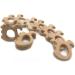 Wendysun 2pcs Cartoon Squirrel Shape Teether - Natural Beech Teething Toy for Babies - Buy Online on GoSupps.com