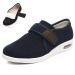 Edema Shoes for Swollen Feet Men Diabetic Shoes for Men Extra Wide Width with Adjustable Closure Velcro Wide Shoes for Elderly Walking Non Slip Air Cushion Sneakers Orthoshoes ( Color : Blue Size W10/M9 Blue