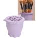 Makeup Brush Cleaning Mat Makeup Brush Cleaner Cup Makeup Brush Cleaner Cosmetic Brush Cleaning Pad Drying Rack Silicone Scrubber Bowl Portable Washing Tool (Purple) - Buy Online on GoSupps.com