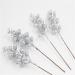 12 Glitter Silver Artificial Berry Stems for Christmas Tree & Spring Decorations - Perfect Craft Picks for Holiday Vacations - Buy Online on GoSupps.com