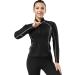Healadote Women's 2mm Neoprene Wetsuit Top - XX-Large | Long Sleeve Wet Suit Jacket for Swimming, Surfing, Diving - Keep Warm - Buy Online on GoSupps.com