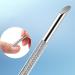 Premium Stainless Steel Cuticle Pusher & Nail Dotting Pen - Double Ended Manicure Tool for Perfect Nail Care - Buy Online on GoSupps.com
