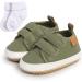 Baby PU Leather First Walking Sneakers | Anti-Slip Toddler Shoes for 0-18 Months | Green with Sock | 0-6 Months - Buy Online on GoSupps.com