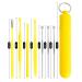 7Pcs Ear Pick Earwax Removal Kit - Portable Double-head Wax Remover Set - Black - Buy Online on GoSupps.com