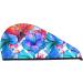 Bright Flowers Microfiber Hair Towel - Super Absorbent Coral Velvet Wrap for Long Curly & Thick Hair - Quick Dry Hair Cap for Women - Buy Online on GoSupps.com