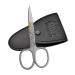 Otto Herder nail scissors footnail -professional nail scissors rustproof 9cm one -sided micro toothing in the case of a golden adjustable screw - footnail scissors for fingernails and toenails 9 centimeter with case