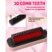 Ion Hair Straightener Brush - 5 Temp LCD Display Fast Heat Anti-Scald Ceramic Comb for Frizz-Free Hair - Pink - Buy Online on GoSupps.com