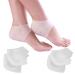 IZSELF(4Pairs) Gel Heels Protectors for Men&Women Breathable Silicone Protector Heel Pads Cushion Heal Dry Cracked Moisturizing Heel Cups for Heel Pain Plantar Fasciitis Blisters Prevention