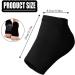 Jootuepo Gel Socks - 3 Pairs Soft Open Toe Heel Socks for Cracked Skin - Foot Care Treatment (Black) - Buy Online on GoSupps.com