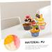 Abaodam 24 Pcs Simulated Food Home Decor Slice Cake Decor Delicate Cake Models Lifelike Fake Cakes Cake Models Photo Props Lovely Cake Food Models Cake Decoration Fridge Magnet Pu Cupboard - Buy Online on GoSupps.com