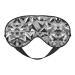 Silver Geometric Figure Soft Sleep Eye Mask Female Breathable Eye Patch Perfect for Travel and Relaxation