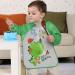 Vicloon 4 Pcs Baby Waterproof Sleeved Bibs - Unisex Feeding Apron for Infant/Toddler 6 Months to 3 Years - Blue/Green - Buy Online on GoSupps.com