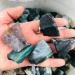 Gemstones for Decoration 50g-70g Natural Rough Quartz Moss Raw Crystals Stones Aura Crystal QINTINYIN Full of Texture (Size : 5PC) - Buy Online on GoSupps.com