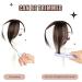 Clip in Bangs Side Parted Hair Toppers for Real Human Hair 360 Cover Pieces Wispy Fake Bangs Clip in Hair Extensions Dark Brown Hair Supplies - Buy Online on GoSupps.com