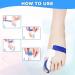 Bunion Corrector & Relief Protector Kit - Toe Spacers & Straightener Splint for Hallux Valgus, Tailors Bunion, Hammer Toe - 2 PCS - Buy Online on GoSupps.com