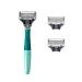 Harry's Razors for Men - Shaving Razors for Men includes a Mens Razor and 3 Razor Blade Refills (Sage) Sage 4 Piece Set