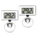 Aquarium thermometer 2 PCs aquarium temperature measuring tool Waterproof aquarium thermometer Digital aquarium thermometer with suction cup water temperature measuring device for fish tank terrarium aquarium