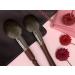 AzukiLife Large Makeup Brush Vegan Synthetic Bristles Compact Walnut Handle Ideal for Powder Blush Face - Professional Cruelty-Free Brush for Travel Home Work - Buy Online on GoSupps.com