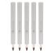 Verdant Touch Makeup Brush Lip Brush Set of 5 Retractable Multipurpose Single-Ended Nylon Makeup Brush Grey Shell