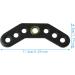 3pcs Black Leather Bow Yoke with Metal Grommet Strap Bracket - Compound Bow Wrist Sling - Buy Online on GoSupps.com