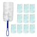 ehozirta Dust Remover with Wings Adjustable Angle Duster Flexible Cleaning Set Short/extendable Handle Dirt Crumbs Hair Dust Remover Fluffy Hand Duster B