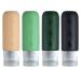 Gemice travel bottles for toilet items TSA-approved travel size BPA-free leak-proof travel container re-fillable travel accessories for Comentic Shampoo and Lotion soap green