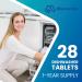 Maravello Dishwasher Cleaner & Deodorizer Tablets - Remove Limescale, Grease & Odor - 28 Count Pack for 12 Months - Grapefruit Scent - Septic Tank Safe - Buy Online on GoSupps.com
