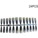 dijiusidy 24 Pieces Nails T Shape Extra Long Full Wrap False Nail Tips Women Decor Fingernail Supply Manicure Accessory gradient black05 - Buy Online on GoSupps.com