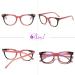 Bevi Reading Glasses 2.5x - Blue Light Blocking Anti Eye Strain Spring Hinge for Men & Women - Coral Color - Buy Online on GoSupps.com