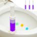 Toilet Gel Toilet Bowl Gel Printing 3 Kinds Of Aroma Toilet Cleaner Gel Printing Kit Freshener Refreshing Long-lasting Fragrance For Toilet BowlsToilet Basins and Sinks (Purple)