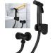 Bathroom Bidet Sprayer Set - Stainless Steel G1/2 Thread Bidet Sprayer for WC - Modern Black A-Style for International Shipping - Buy Online on GoSupps.com