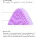 Edicare Facial Cleaning Brush - Waterproof Anti-Aging Electrical Massage Device for Deep Cleaning & Peeling (Violet) - 1 Pack - Buy Online on GoSupps.com