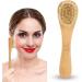 Soft Bristle Facial Cleansing Exfoliating Brush with Wood Handle - Skin Cleaning Scrubber for Face, Neck, and Hands - Buy Online on GoSupps.com