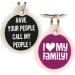 Personalized Funny Dog & Cat Tags | Custom Engraved | Glow in The Dark Silencer | Indoor Cat Only - Buy Online on GoSupps.com