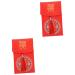 MAGICLULU 2 Pcs Tassel Fabric Red Envelope Hongbao Envelopes Lucky Money Packets Chinese New Year Red Packet Purses for Weddings Red Purse Wedding Cloth Envelopes Money Bag Brocade Christmas Assorted Color 1x2pcs 18X10.5CMx2pcs