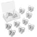 10 Pair Silicone Ear Plugs with Shark Fin Reusable with Plastic Case Soft Washable Individually Wrapped for Noise Reduction Noise Cancelling for Sleeping Snoring Shooting Music Construction Hunting