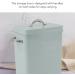 Fockety Laundry Pods Container 7.9 X 6.3 X 4.6In Stainless Steel Laundry Room Container Laundry Powder Container with Spoon Metal Detergent Pods Container for Laundry Room Light Green - Buy Online on GoSupps.com