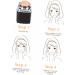 PLAFOPE 1pc Facial Oil Absorbing Ball Face Cleaning Facial Tool Facial Oil Blotting Massager Roller The Face Black 1 count (Pack of 1) - Buy Online on GoSupps.com