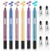 Go Ho 6 PCS Shimmer Cream Eyeshadow Sticks Eye Brightener Stick Highlighting Eyeshadow Stick Soft & Smooth Shimmer Colorful Pencil With Sharpener Easy to Color Eye Makeup Set 2