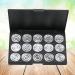 SOESFOUFU 15 Empty Eyeshadow Palette Empty Eyeshadow Case Empty Cosmetic Travel Cosmetic Case Silver - Buy Online on GoSupps.com