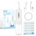 InhwRior Electric Nasal Irrigator Set Nose Rinse Pulsating Variable-Flow Mist & Stream Nozzles 200 ml Large Tank 30 Uses Cleanser Supports 1.8 g/200 ml Mix typec Fast Charging JQ-S14U